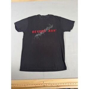 Beyond Raw Mens Graphic T-Shirt XL Black DNA Gym Training Driven By Achievement